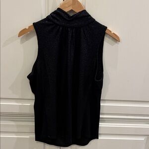 Allison Joy Shimmering Black Sleeveless Blouse